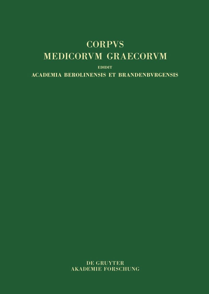 series: Corpus Medicorum Graecorum